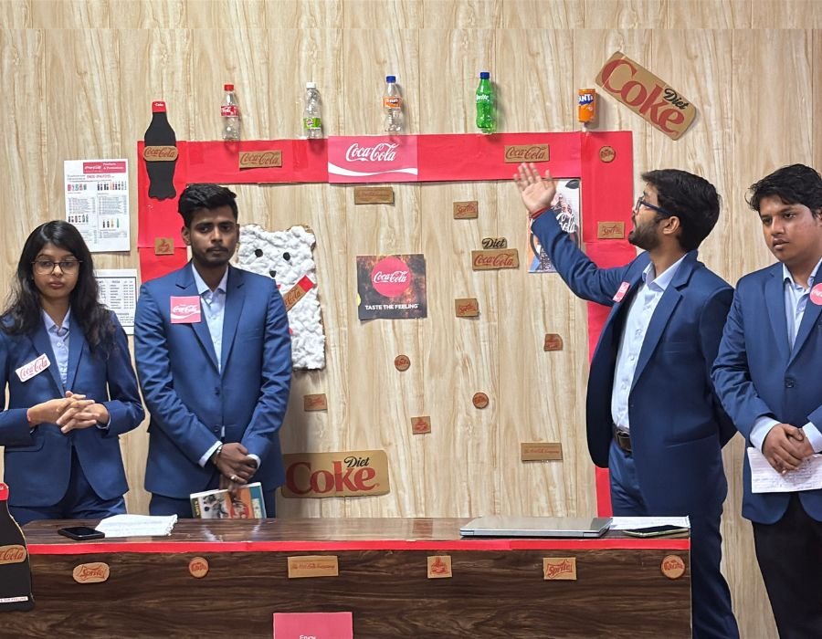 Group of students painting at art lessons